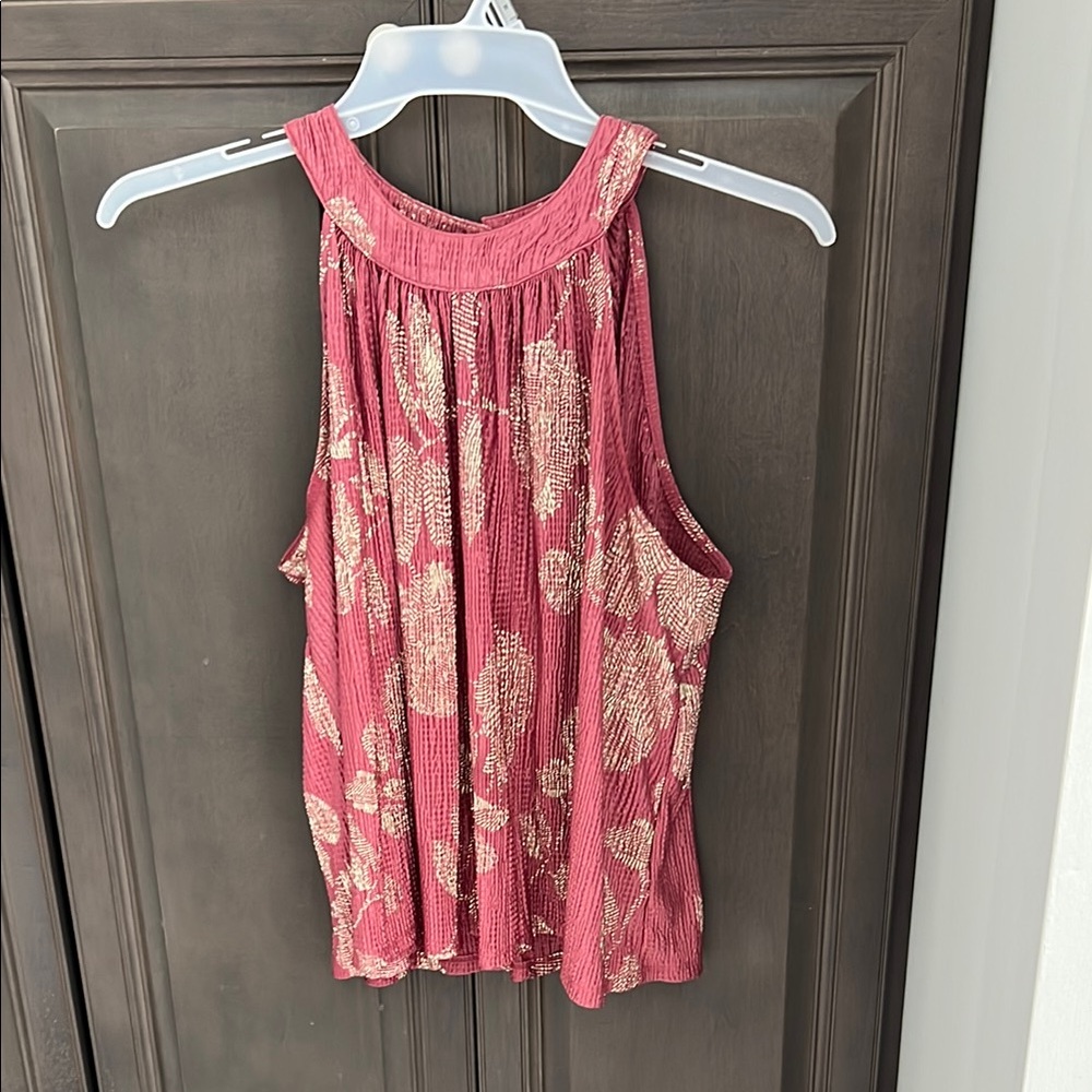 Floral Sleeveless Top - Pink